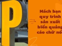 Mách bạn quy trình sản xuất biển quảng cáo chữ nổi