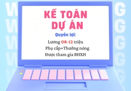 TUYỂN DỤNG KẾ TOÁN DỰ ÁN